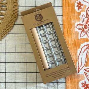 Italo Ottinetti Ravioli Set 24 XL with rolling pin made In Italy